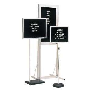  Portable Letter Board 30 W x 36 H with Double Pedestal 