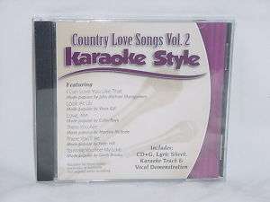 Country Gospel Love Songs V2 Christian Karaoke NEW CD+G  