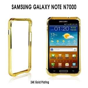 For SAMSUNG Galaxy Note I9220 N7000 Duralumin Bumper 24K Gold plating 