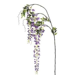  Faux 62.5 Japanese Wisteria Spray Two Tone Lavender (Pack 