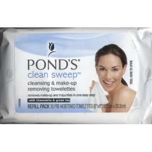 Ponds Clean Sweep Cleansing & Make up Removing 30 Towelettes W 