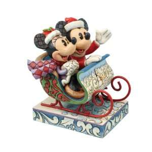 Jim Shore Mickey and Minnie Old Fashioned Sleigh Ride 