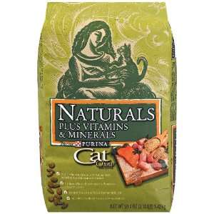 Purina Cat Chow Cat Food, Naturals plus Vitamins & Minerals, 3.15 lbs 