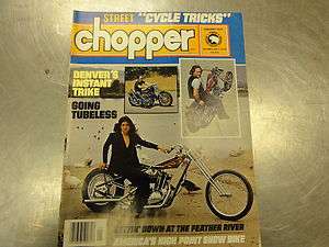 Street Chopper Magazine seventies back issue Harley, Triumph, Honda 