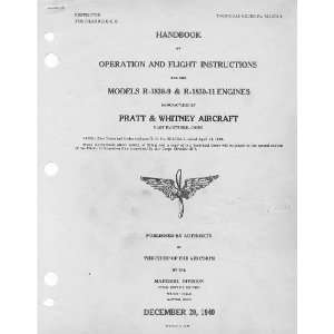  Pratt & Whitney R 1830  9  11 Aircraft Engine Instructions 