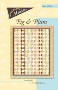 Moda University Fig & Plum quilt pattern  