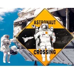  Astronaut Spacewalk Crossing Sign Patio, Lawn & Garden