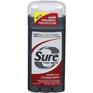  Sure For Men Invisible Solid Deodorant Outdoor Sport 2.6 