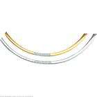   14K Yellow/White Gold 18 Inches Two Tone Reversible Omega Chain