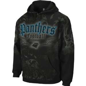  Reebok Carolina Panthers All Over Hooded Sweatshirt 