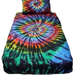   Stained Glass Spiral Tie Dye Bedding   Twin
