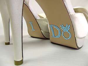   Crystal I DO Shoe Stickers for Bridal Shoes Rhinestone Shoe Decals