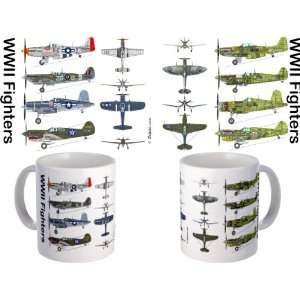 WWII Figher Planes Mug 