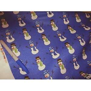  Fabric Printed Felt Snow Men Stockings Christmas HH250 By 