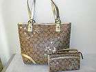 AUTHENTIC COACH 18853 HERITAGE STAR PVC TOTE NWT + FREE GIFT  