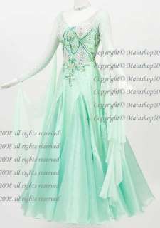 Crystal Ballroom Waltz Dance Competition Gown Dress US6  