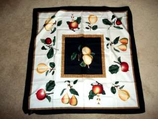 SMITHSONIAN INST.1996,35 SQ FRUIT SCARF/SCARVES, EXC  