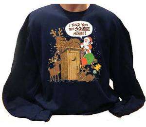   Santa Humor I Told You The Schmidt House Holiday Adult Sweatshirt