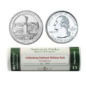  Gettysburg National Parks Quarters D Mint Roll Everything 