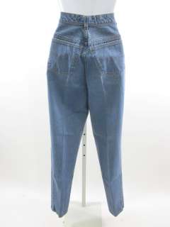 VNTG BLUMARINE Blue Denim Rhinestone B Jeans Sz 42  