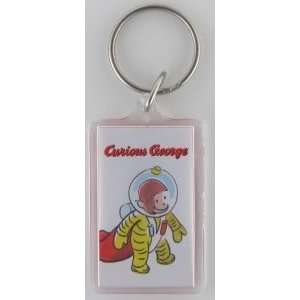 Curious George Spaceman Lucite Key Chain  Toys & Games  