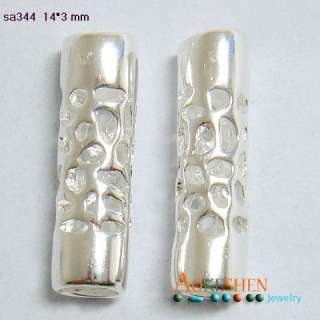925 STERLING SILVER CHARM PENDANTS MIXED BEADS TUBE  