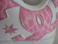 New DC SKATE Girls CUTE Kids SKATE White Pink Shoes 5.5  