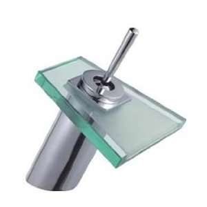  BATHTECH Chrome & Glass Waterfall Faucet for Vessel, Sink 