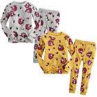 NWT Baby & ToddlerGirl Bos Sleepwear Pajama Set  Gentle Bow Tie Gray 