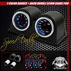 SMOKE TINTED LED TURBO BOOST+OIL TEMPERATURE 7 COLOR GAUGE/GAUGES ON 