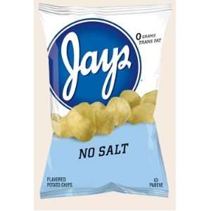 Jays Potato Chips No Salt 4 8oz Bags Grocery & Gourmet Food