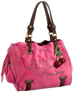  Juicy Couture Velour Rhinestone Heart Charm Daydreamer Bag 