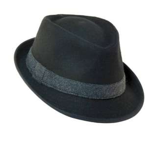 Dorfman Pacific Herringbone Fedora Hat for Men  
