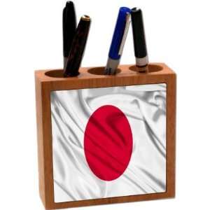  Rikki KnightTM Japan Flag 5 Inch Tile Maple Finished 