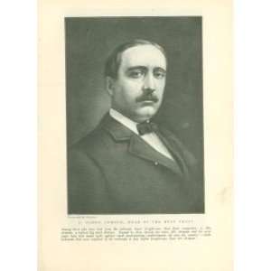    1905 Print J Ogden Armour Head of Beef Trust 
