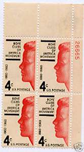 Block Boys Club of America Movement #26665 U S Stamp  