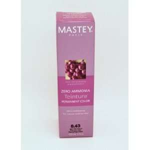 Mastey Teinture Zero Amonia High lift Permanent Hair Color #8.43 Light 