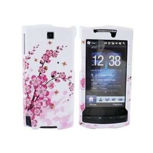 For HTC Pure Hard Plastic Case Spring Flowers White Electronics