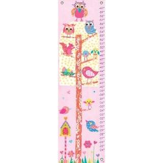 Personalized Growth Chart for Girls   Flowers & Butterflies  