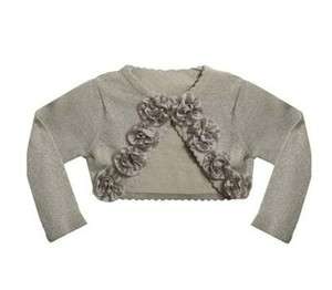 Girls Sweaters   Silver Cardigan   CHOOSE SIZE  