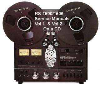 TECHNICS RS 1500 /RS1506US SERVICE MANUAL VOL 1 & 2 CD  
