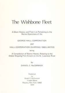 SUMMARY Self published history of the Wishbone Fleet  George Hall 