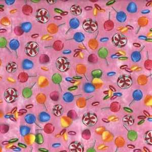   Candyland by Quilting Treasures, Candy on Pink Arts, Crafts & Sewing