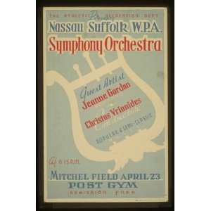   Suffolk W.P.A. Symphony OrchestraGuest artist Jeanne