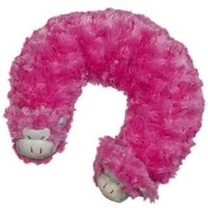  Pink Swirlz Fur Travel Pillow 