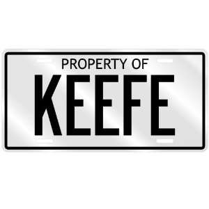  PROPERTY OF KEEFE LICENSE PLATE SING NAME