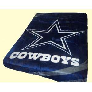  Queen NFL Cowboys Royal Plush Mink Blanket