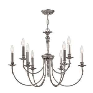 Hadley Collection 9 Light 29ö Pewter Chandelier 7679 PW 