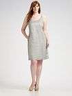 NWT Eileen Fisher WHITE RuffledHem Linen Dress 3X $278  