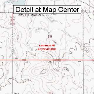   Map   Lemmon NE, South Dakota (Folded/Waterproof)